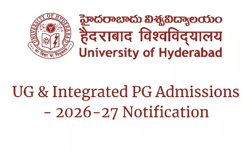 University of Hyderabad Opens UG, Integrated PG Admissions for 2026–27 University of Hyderabad Opens UG, Integrated PG Admissions for 2026–27