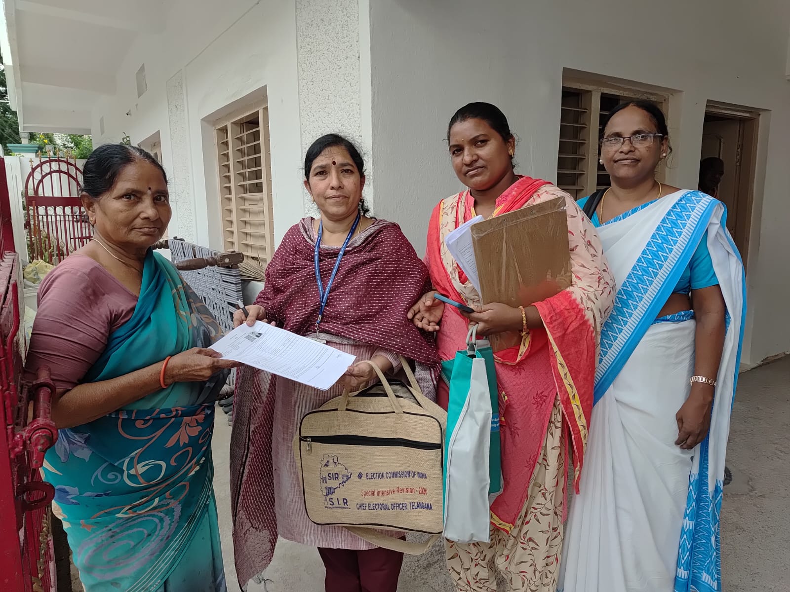 BLOs Revisit Homes As SIR Response Stays Low in Warangal
