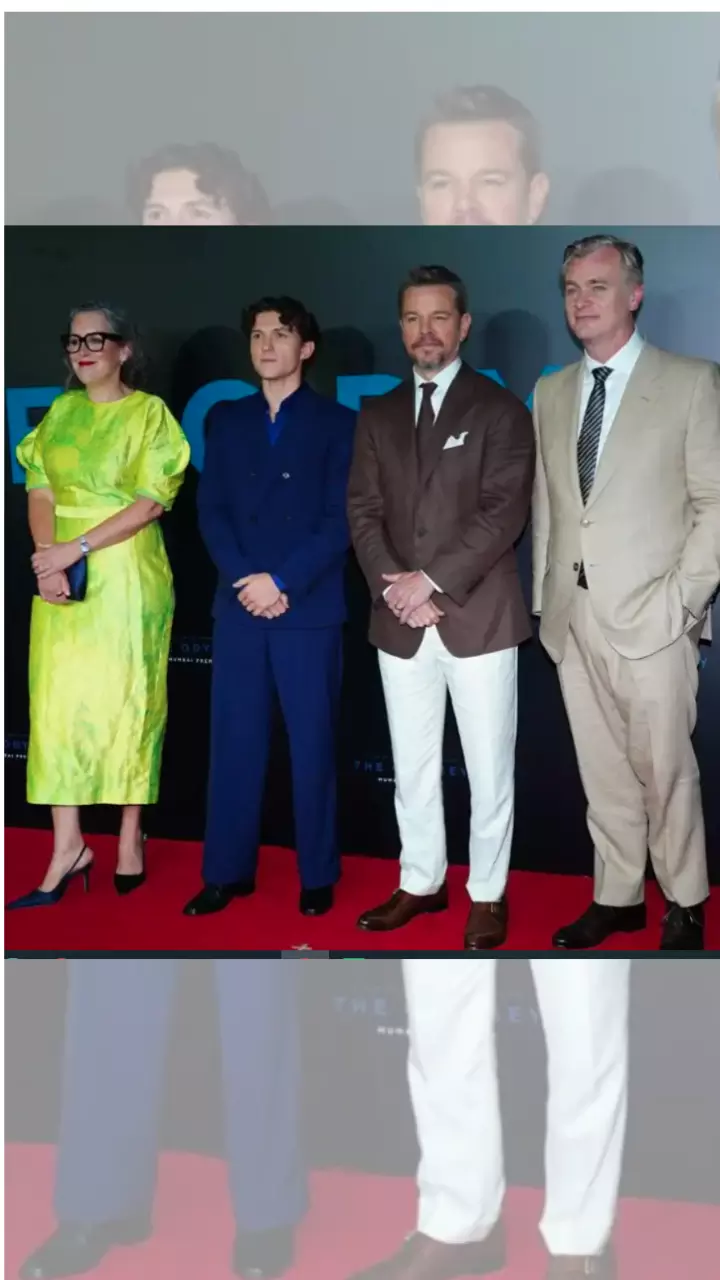 Christopher Nolan, Stars Attend The Odyssey Mumbai Premiere Christopher Nolan, Stars Attend The Odyssey Mumbai Premiere