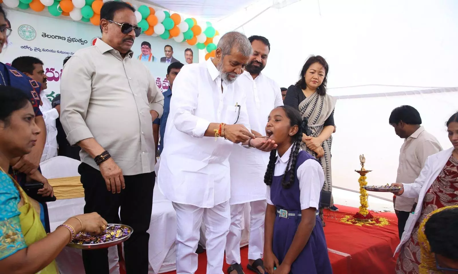 Telangana Launches National Deworming Day Campaign Telangana Launches National Deworming Day Campaign