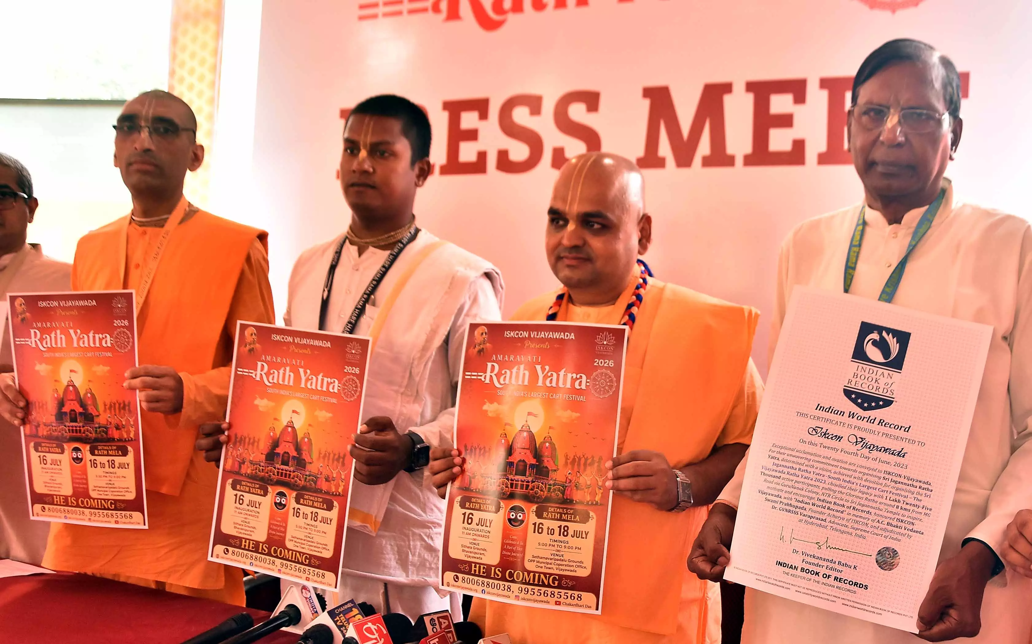 ISKCON to Hold Grand Rath Yatra in Vijayawada on July 16 ISKCON to Hold Grand Rath Yatra in Vijayawada on July 16
