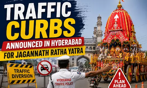 Traffic Curbs Announced in Hyderabad for Jagannath Ratha Yatra Traffic Curbs Announced in Hyderabad for Jagannath Ratha Yatra
