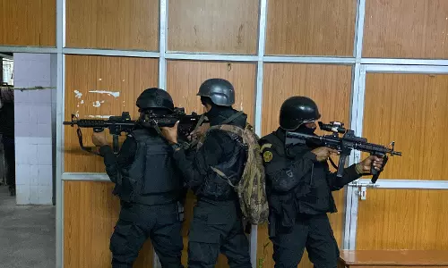 OCTOPUS Holds Anti-Terror Mock Drill in Tirumala
