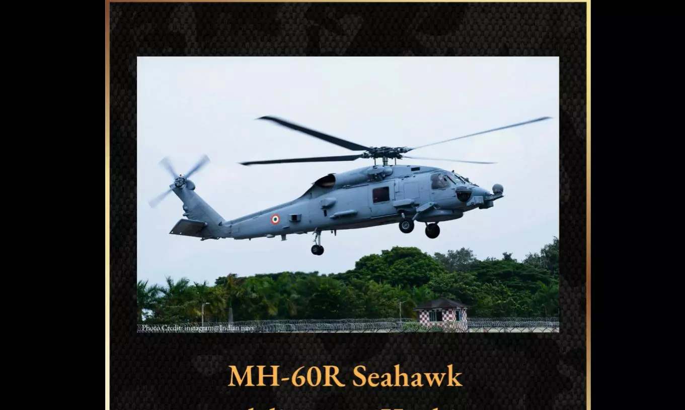 MH-60R Seahawk Delivered To Indian Navy As US Hails Growing Defence Partnership MH-60R Seahawk Delivered To Indian Navy As US Hails Growing Defence Partnership