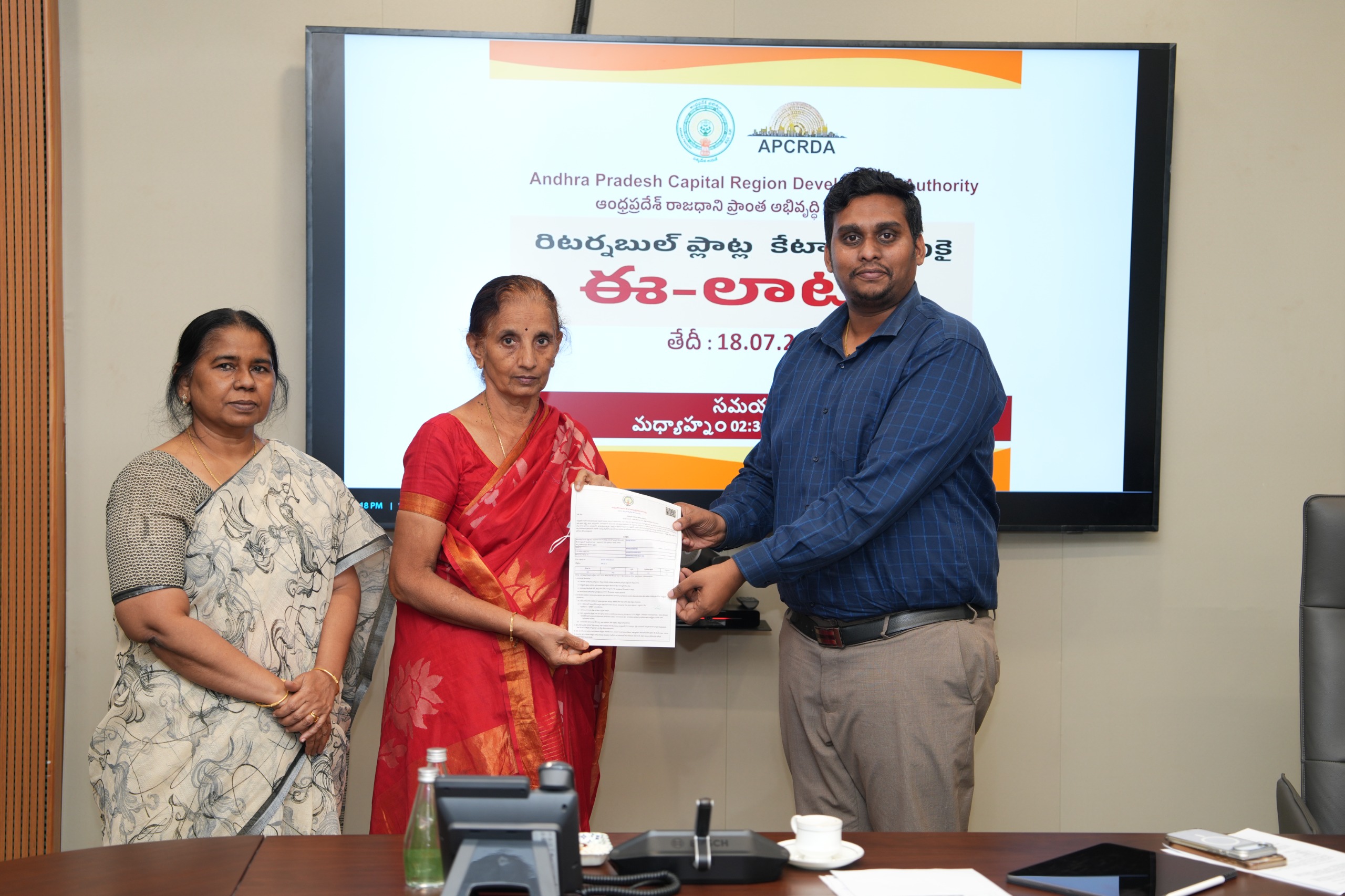 33 Amaravati Farmers Receive Returnable Plots