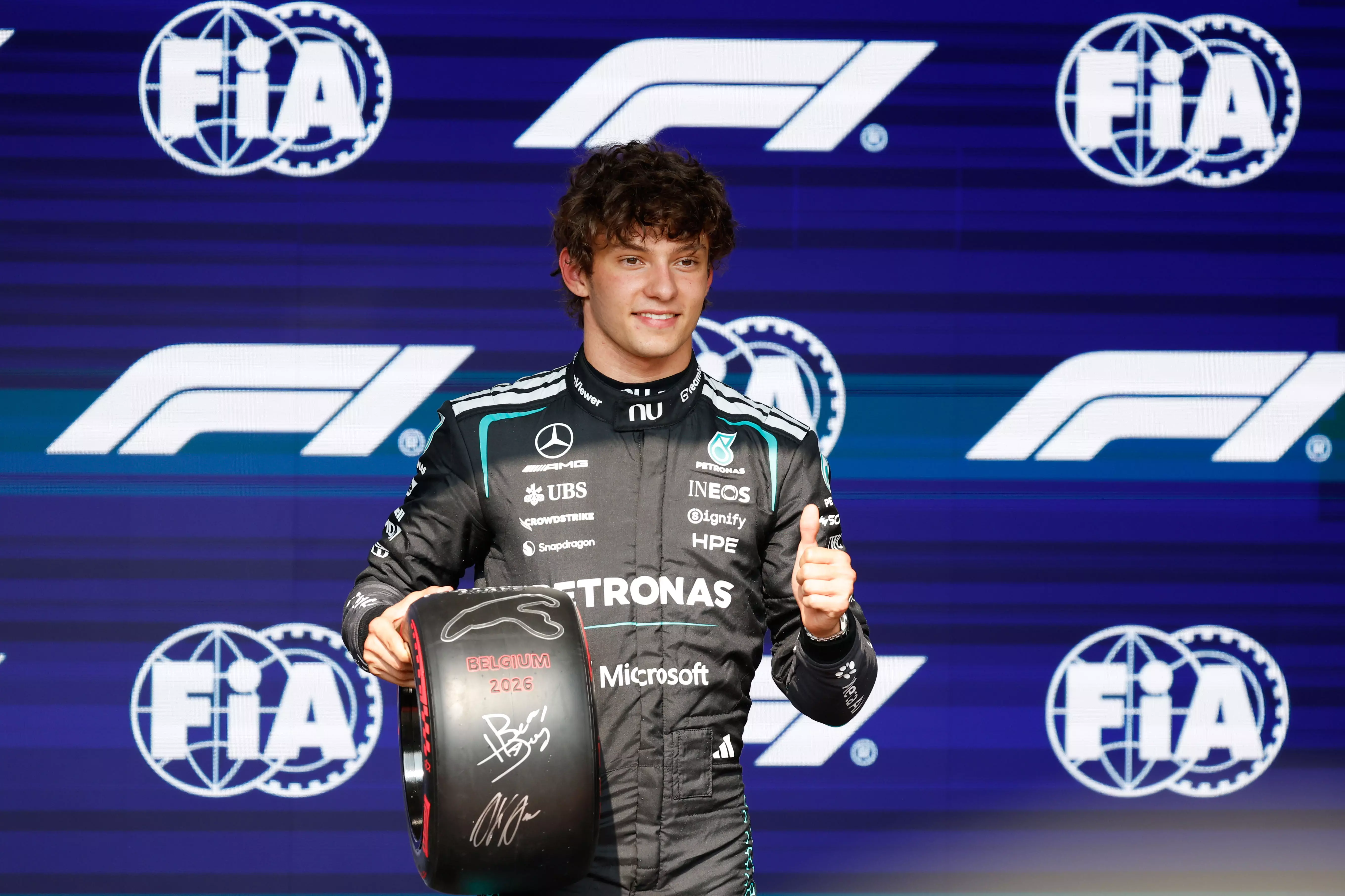 Mercedes Driver Kimi Antonelli Qualifies On Pole For F1s Belgian Grand Prix Mercedes Driver Kimi Antonelli Qualifies On Pole For F1s Belgian Grand Prix