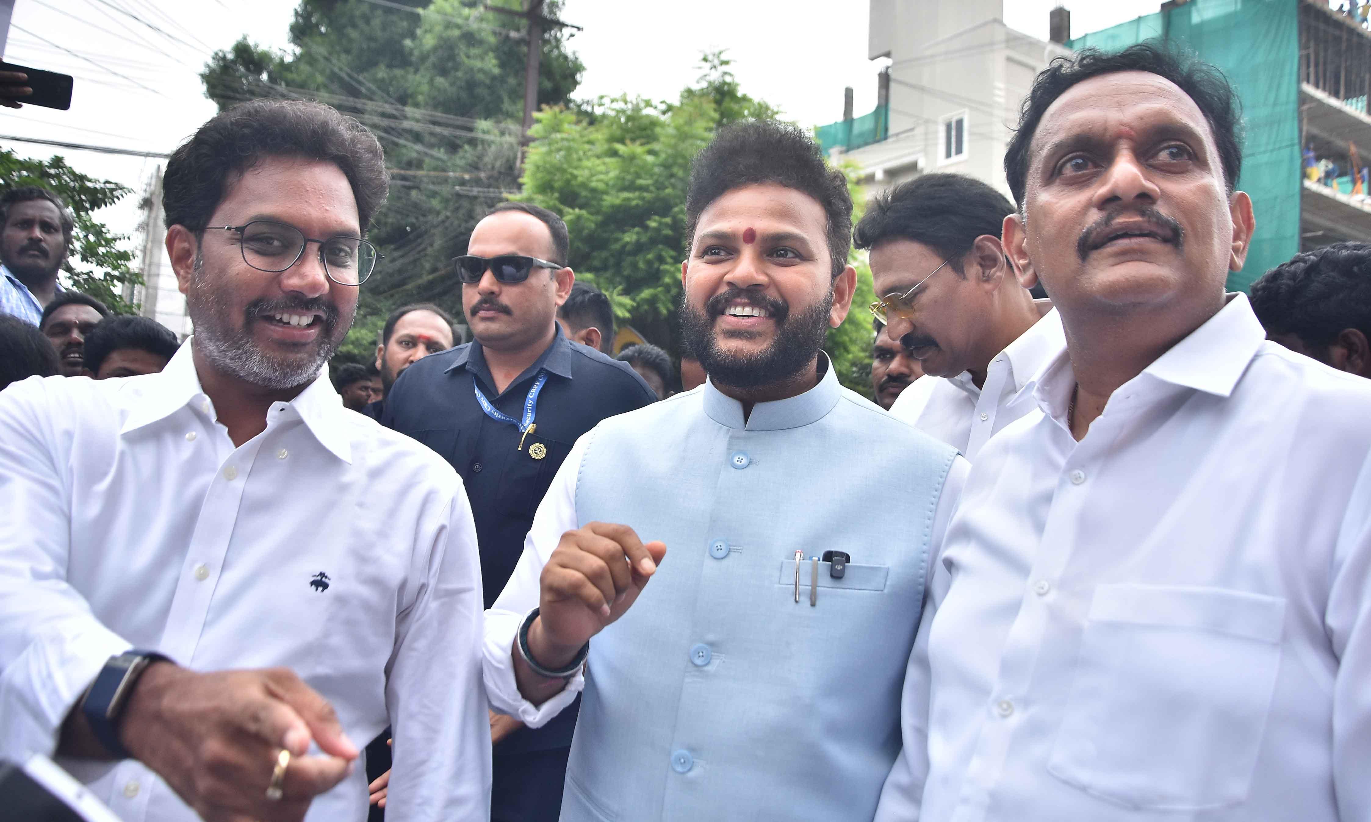 Ram Mohan Naidu Launches ₹3-Cr Road Works in Vijayawada