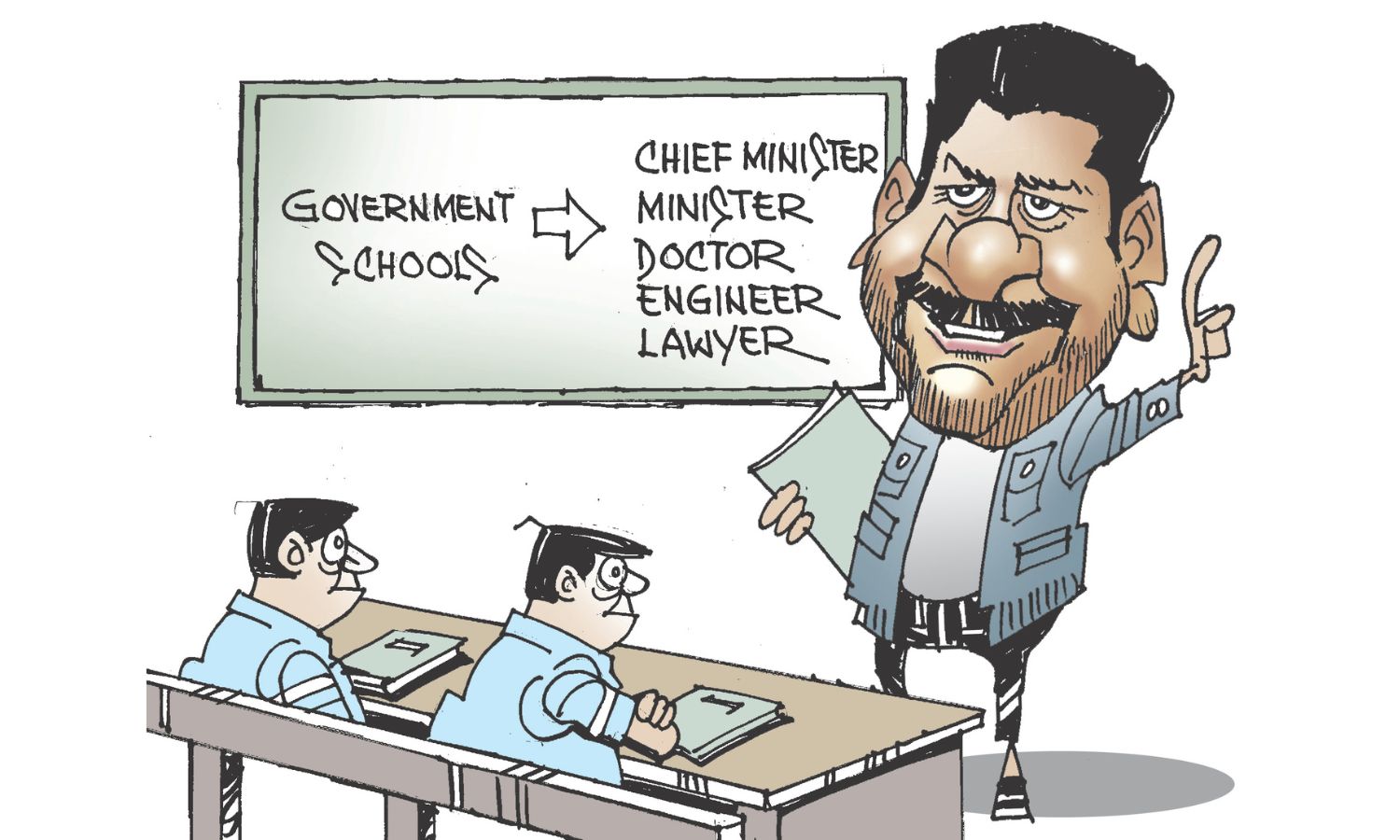 Telangana Neta Natter | 
Revanth’s Report Card On Government Schools