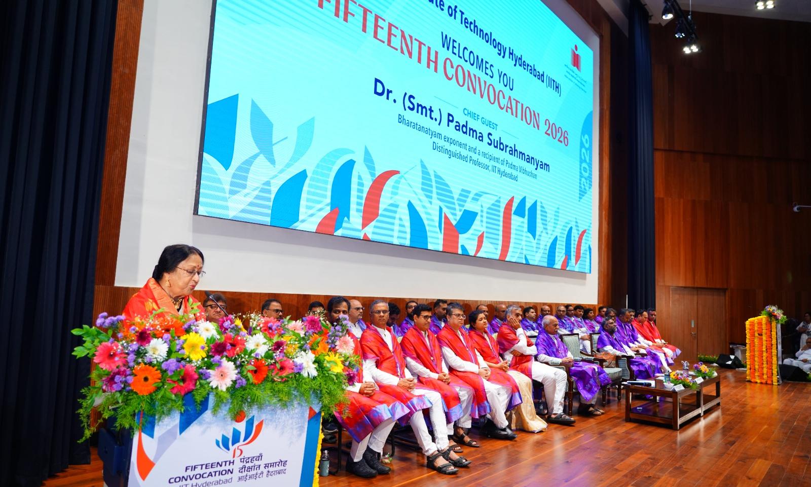 Blend Science With India’s Ancient Wisdom, Padma Subrahmanyam Tells IIT-H Graduates