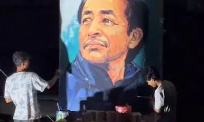 Guwahati: Two Youths Detained For Painting Sonam Wangchuk Portrait On Public Wall Guwahati: Two Youths Detained For Painting Sonam Wangchuk Portrait On Public Wall