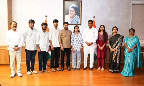 Telangana Gurukul Students Meeting CM Revanth Reddy Reflects Governments Educational Success, Says Minister Adluri Laxman Kumar Telangana Gurukul Students Meeting CM Revanth Reddy Reflects Governments Educational Success, Says Minister Adluri Laxman Kumar