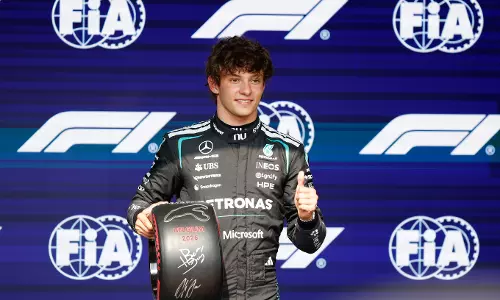 Mercedes Driver Kimi Antonelli Qualifies On Pole For F1s Belgian Grand Prix