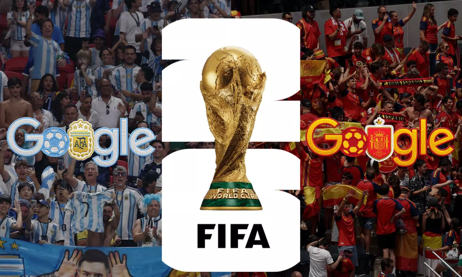Google Doodle Marks Argentina Vs Spain FIFA World Cup Final Google Doodle Marks Argentina Vs Spain FIFA World Cup Final