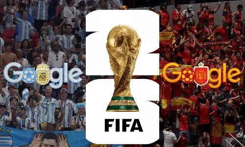 Google Doodle Marks Argentina Vs Spain FIFA World Cup Final Google Doodle Marks Argentina Vs Spain FIFA World Cup Final