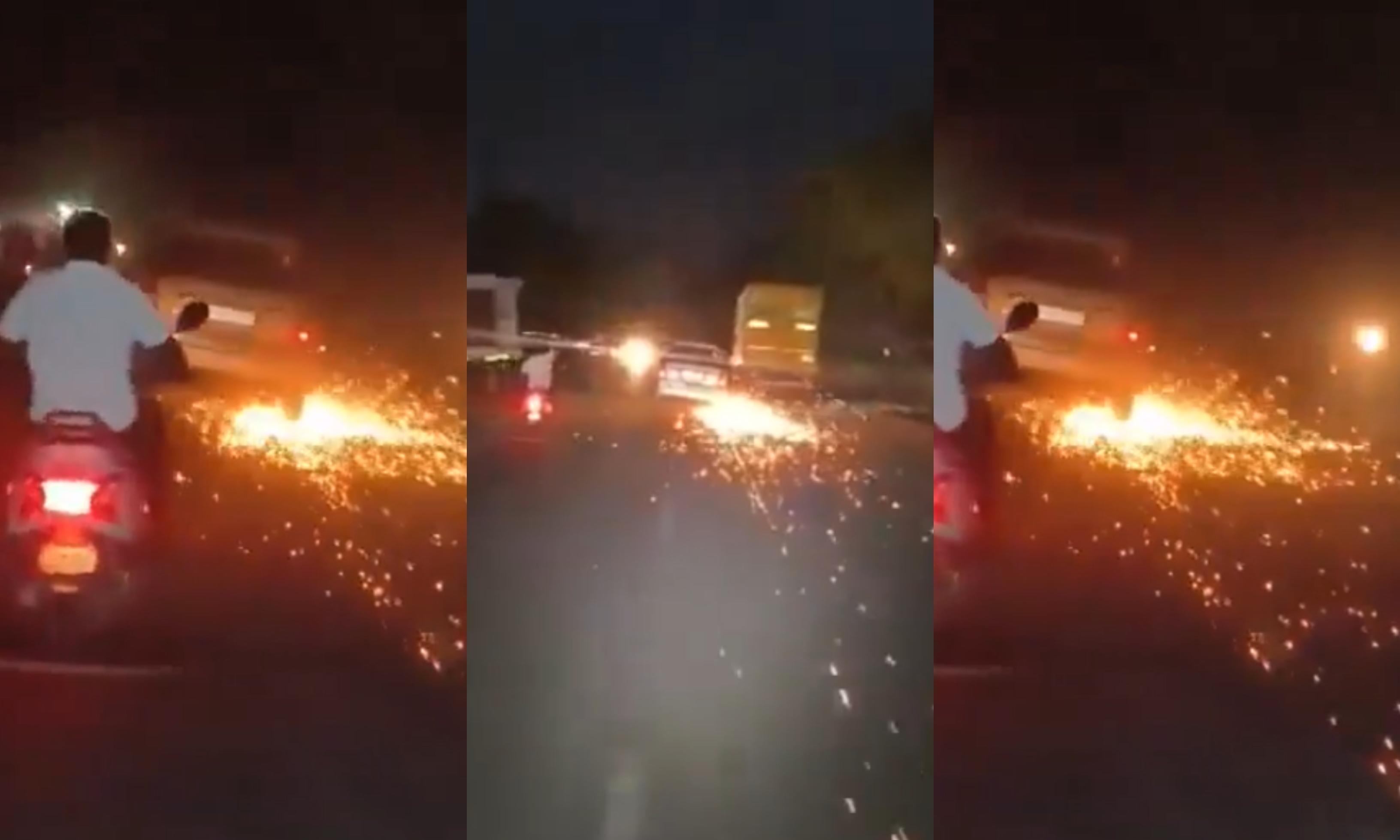 Ganja-High Youths Create Havoc on Tamil Nadu Highway