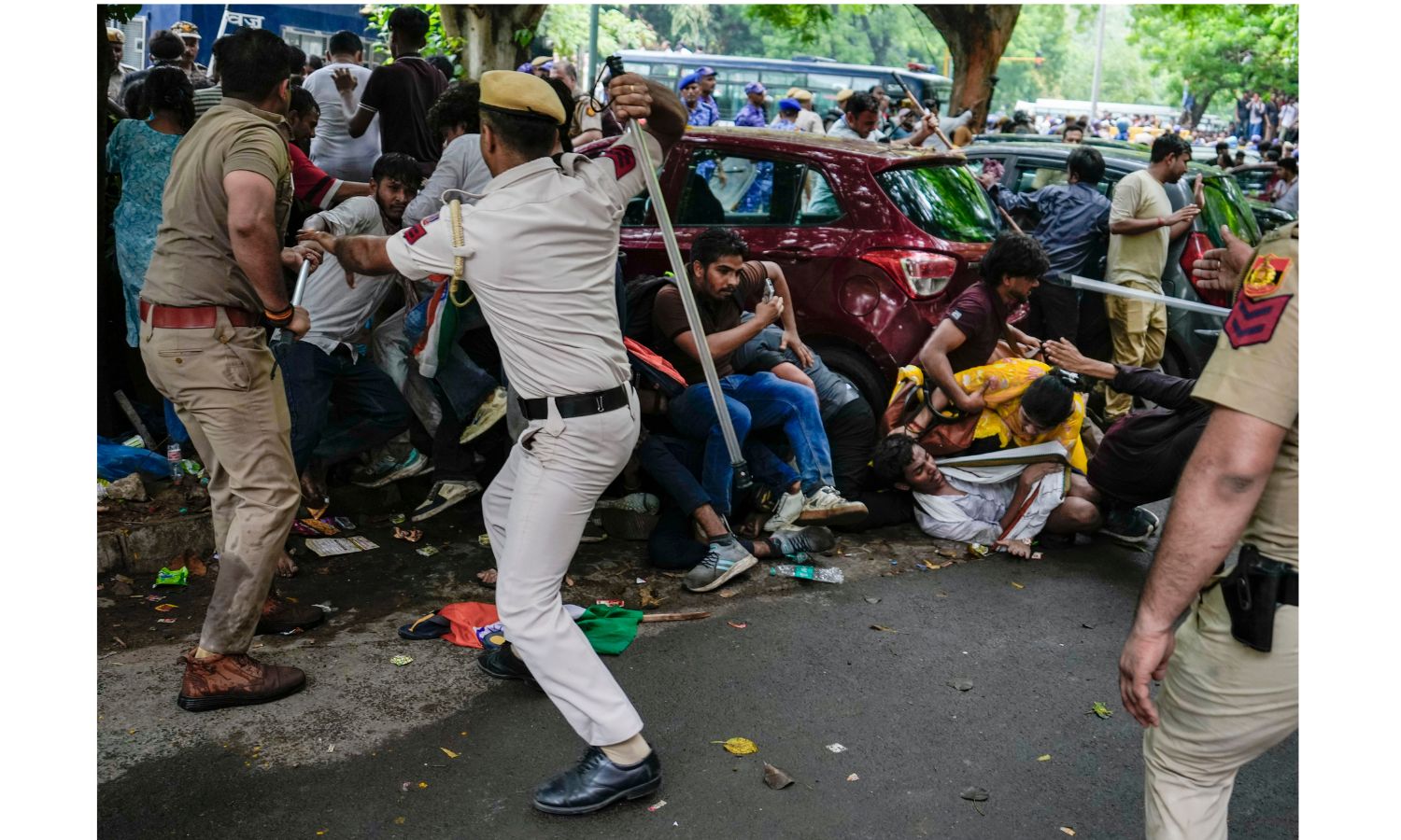 CJP's Chalo Sansad March Turns Violent Prompting Police Action