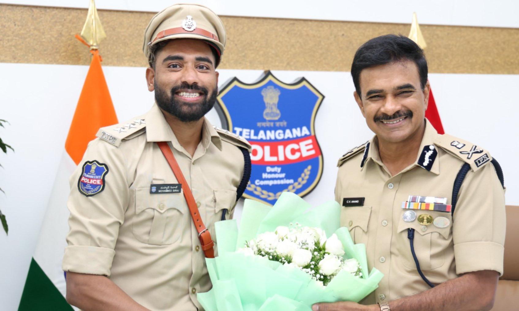 Cricketer Mohammed Siraj Meets DGP Anand as Per Protocol