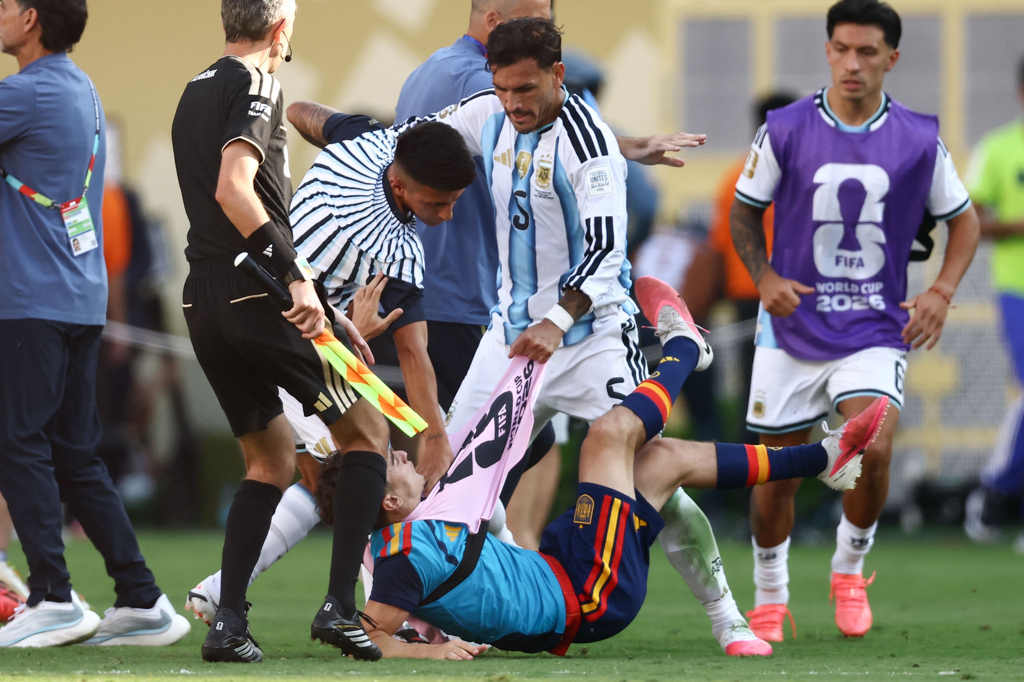FIFA Investigates Argentina Players Confronting Spain's On-Field World Cup Celebrations