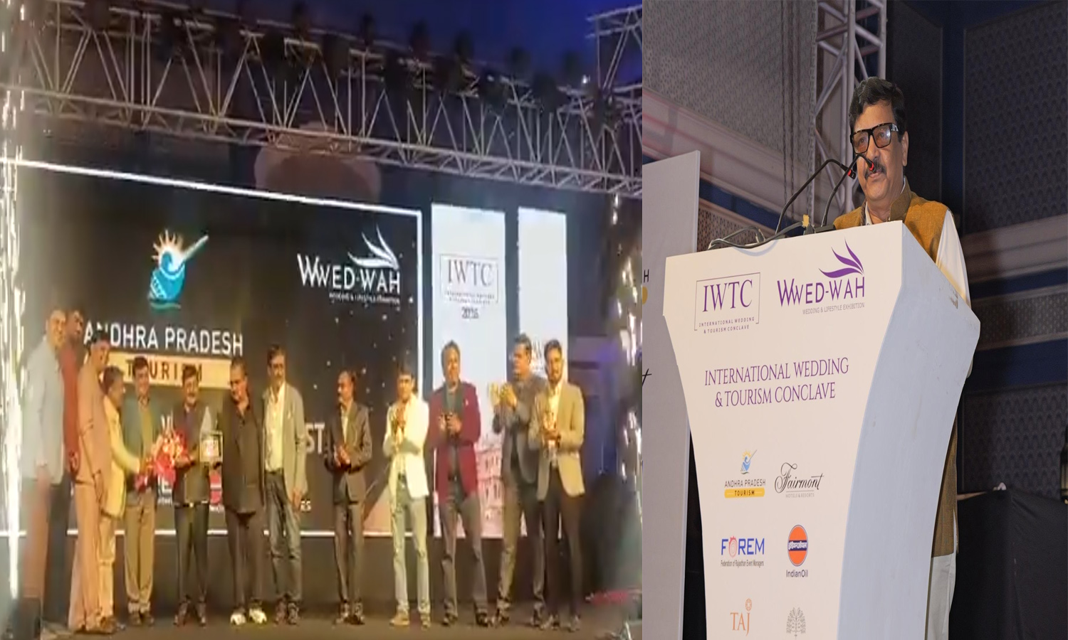 AP Wins Wedding Destination Emerging State Award at Jaipur Tourism Conclave