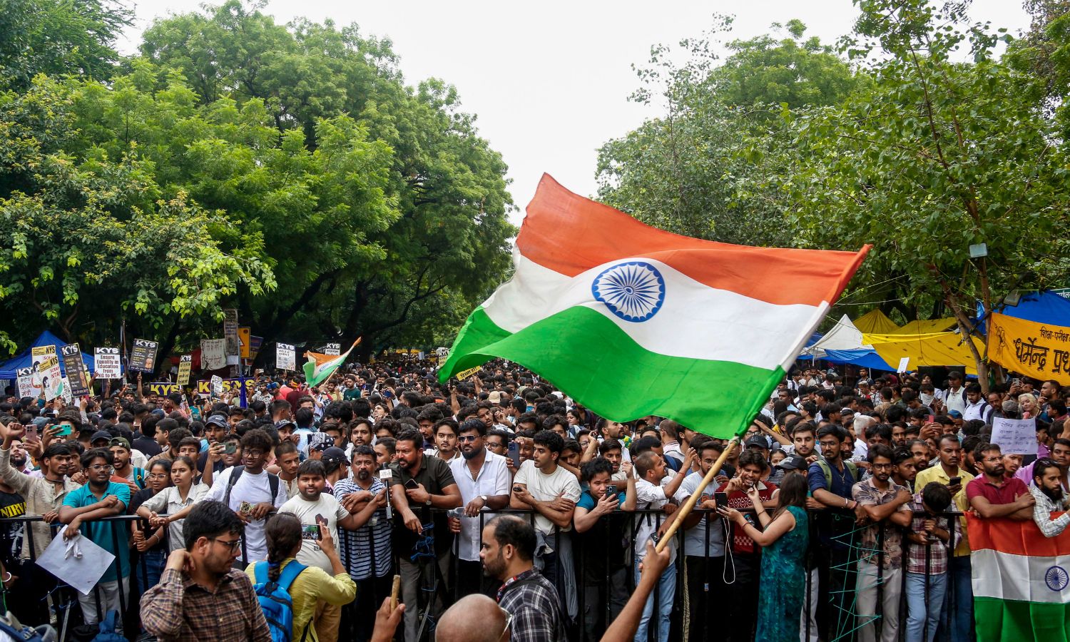 In Pictures: Protesters on Delhi Streets, Protests at Parliament Today