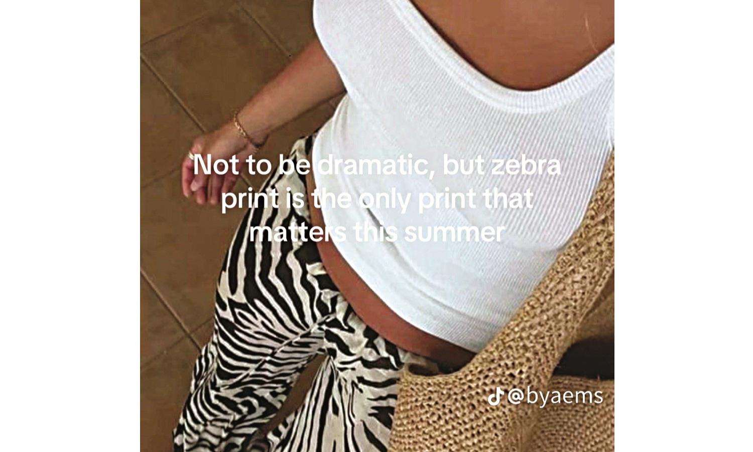 Teal-Tale Signs of Zebra Prints in Streetwear