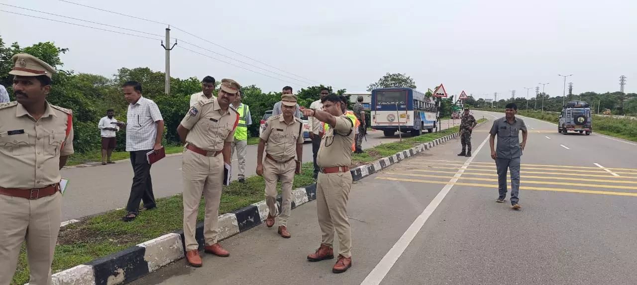 Three Generations of Family Killed in Sangareddy Road Accident Three Generations of Family Killed in Sangareddy Road Accident