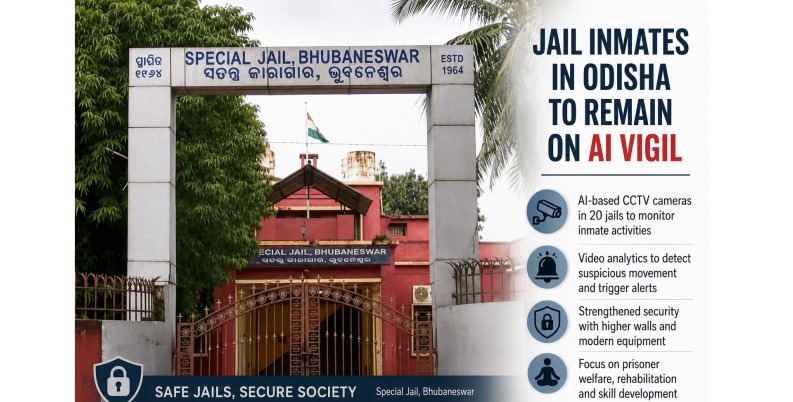 Odisha to Expand AI Surveillance in Prisons to Curb Escapes, Violence