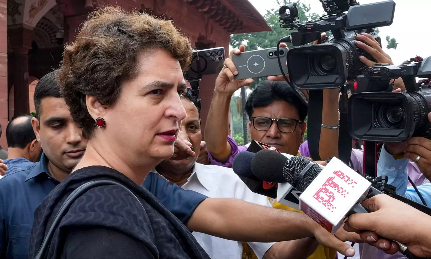 Priyanka Gandhi Accuses BJP Of Avoiding Answers On Ram Temple Donations Priyanka Gandhi Accuses BJP Of Avoiding Answers On Ram Temple Donations