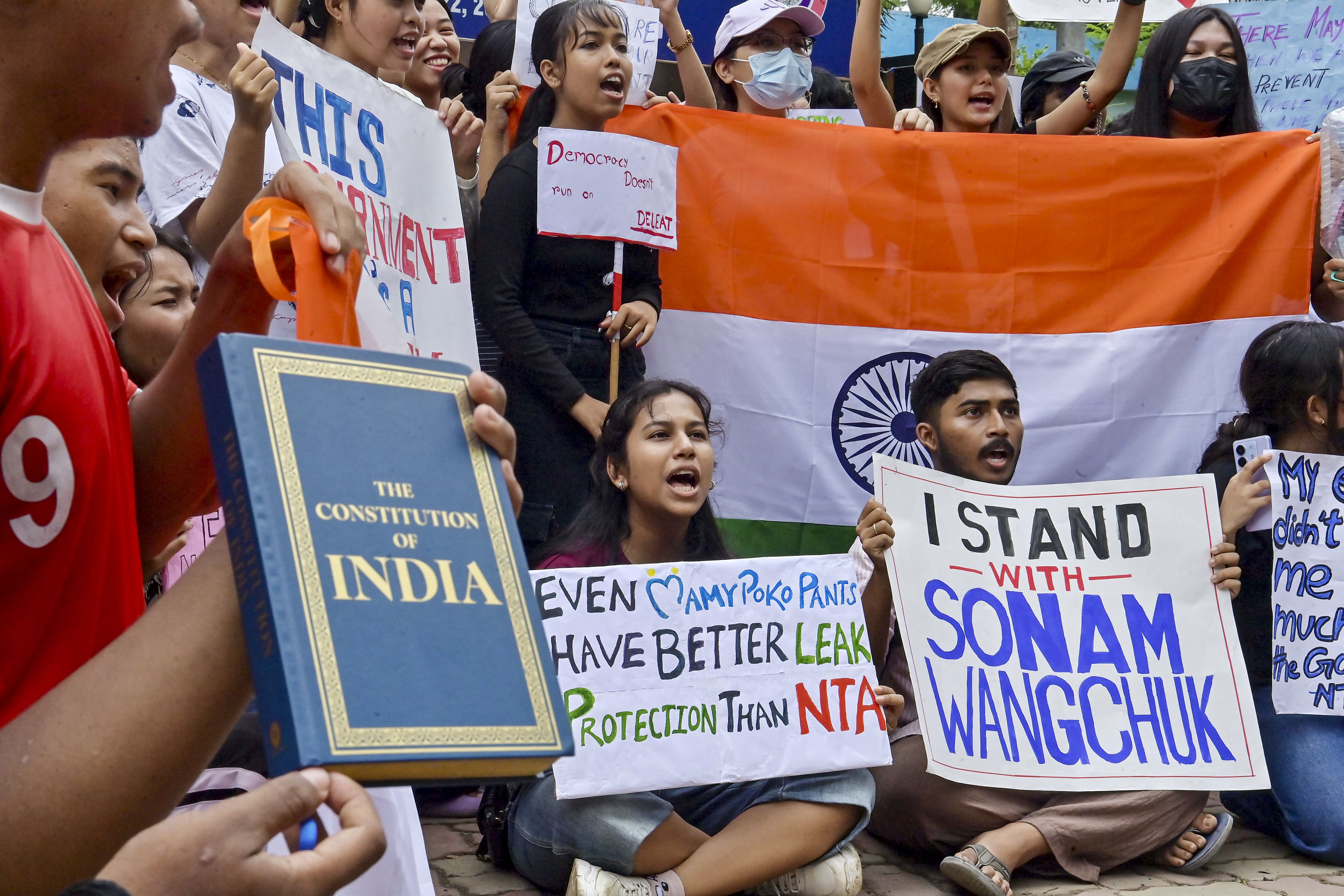 Hindus for Human Rights Activists Rally in New York, San Jose Supporting Wangchuk