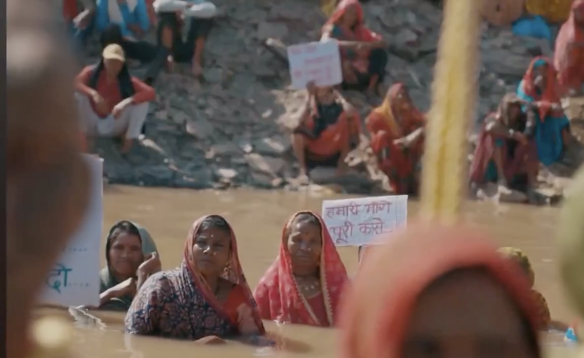Villagers Protest Daudhan Dam Compensation Surveys