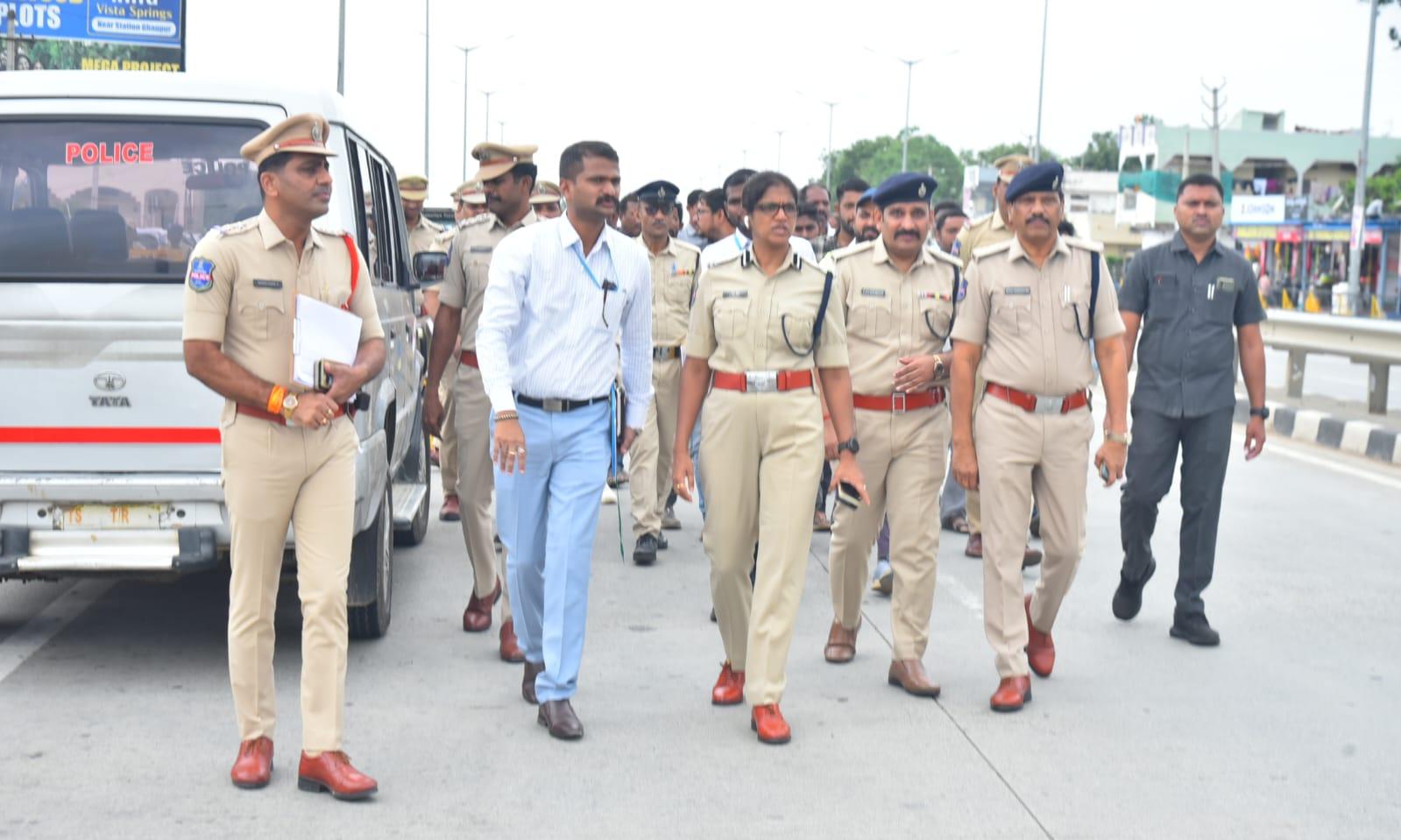 Warangal CP Inspects Accident-Prone Black Spots