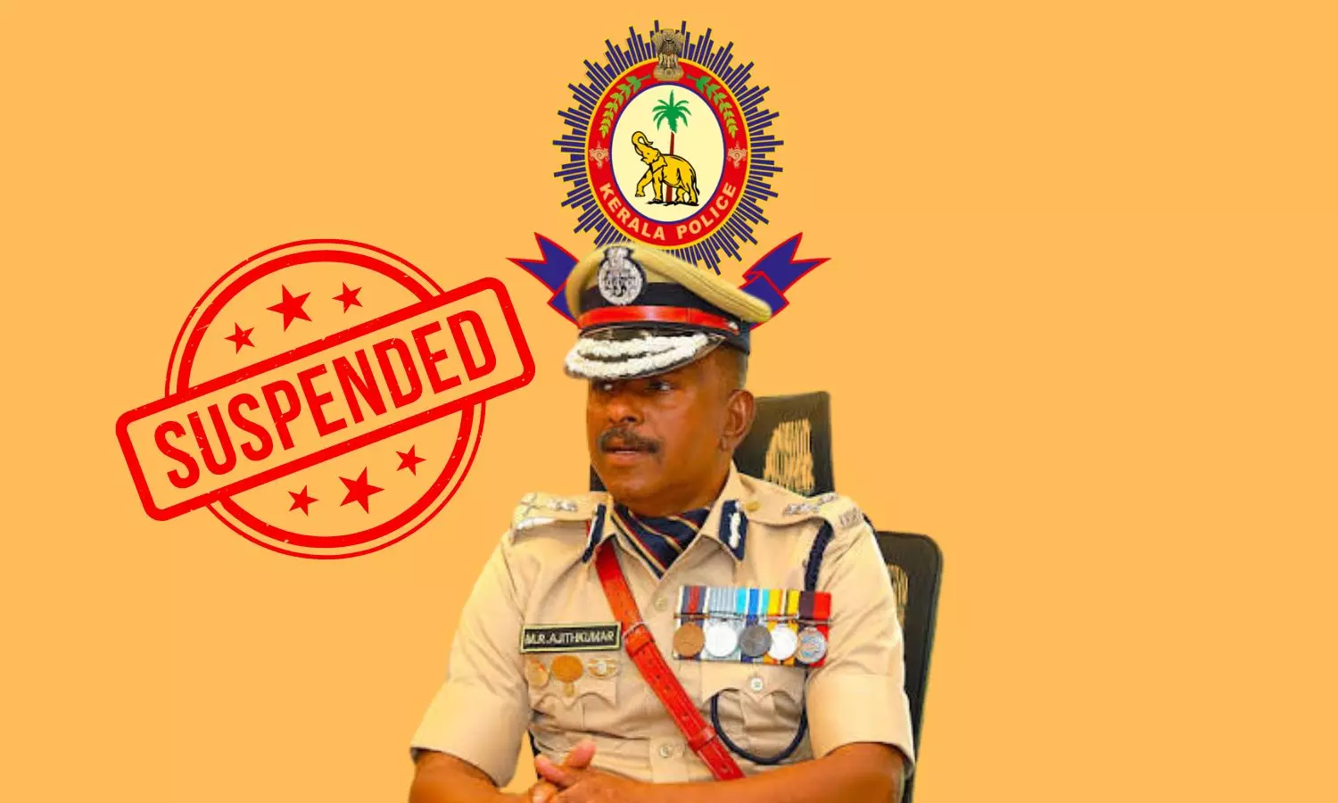 Kerala ADGP MR Ajithkumar Suspended For Interfering In Investigation Kerala ADGP MR Ajithkumar Suspended For Interfering In Investigation