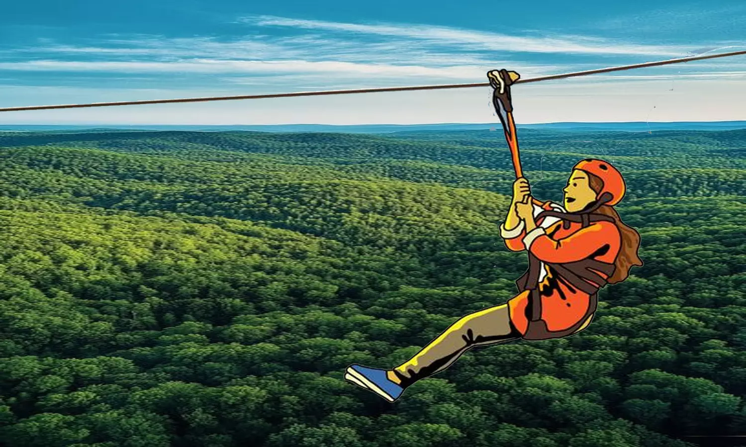 Kerala: 76-yr-old Woman Goes On Thrilling Zipline Ride Kerala: 76-yr-old Woman Goes On Thrilling Zipline Ride