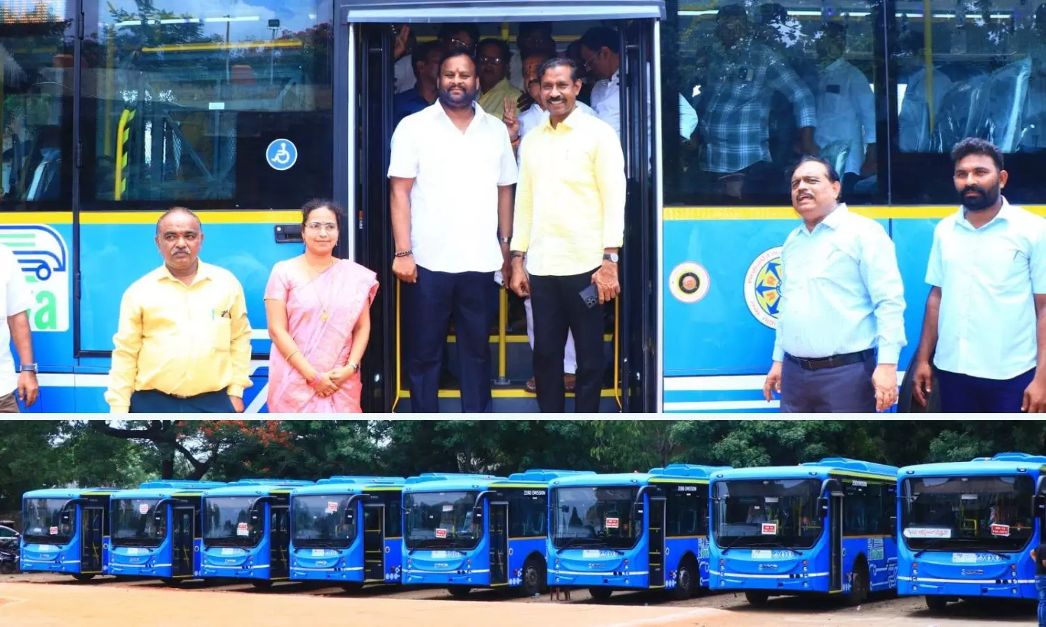 Minister Flags off 20 E-Buses Connecting Vizag to ASR Airport Minister Flags off 20 E-Buses Connecting Vizag to ASR Airport