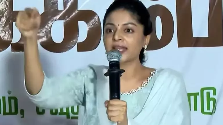 Jana Nayagan: Sanam Shetty Responds to Controversy at Chennai NEET Protest Venue Jana Nayagan: Sanam Shetty Responds to Controversy at Chennai NEET Protest Venue