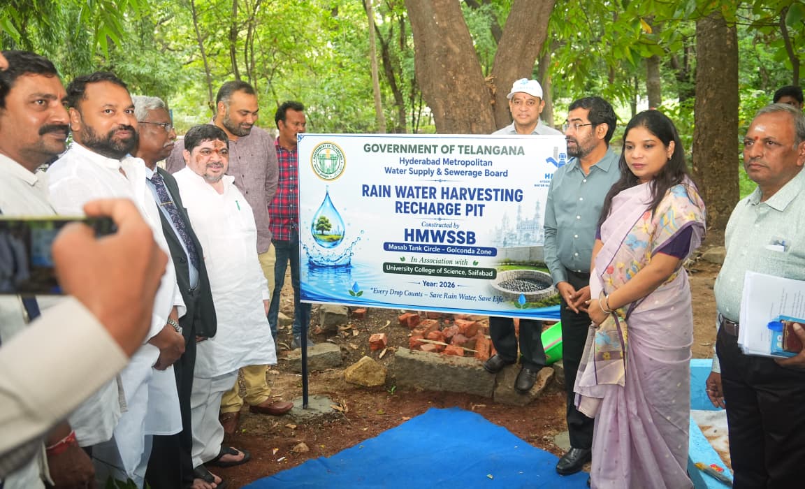 Rainwater Harvesting Must Be Taken Up as Social Responsibility: Ponnam