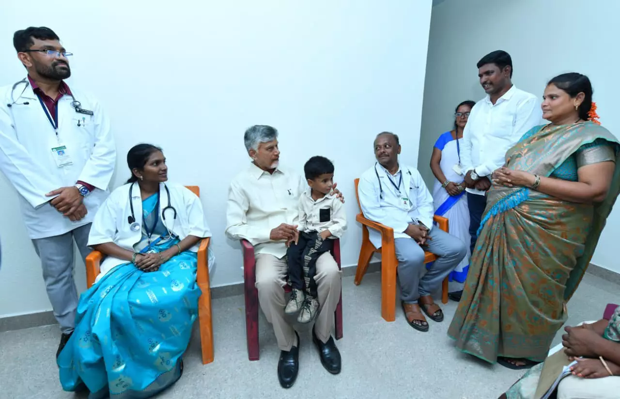 CM Naidu Visits Aspari PHC, Reviews Healthcare Services CM Naidu Visits Aspari PHC, Reviews Healthcare Services