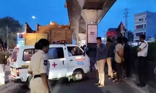 Two Inter Students Killed After Tipper Hits Bike Two Inter Students Killed After Tipper Hits Bike