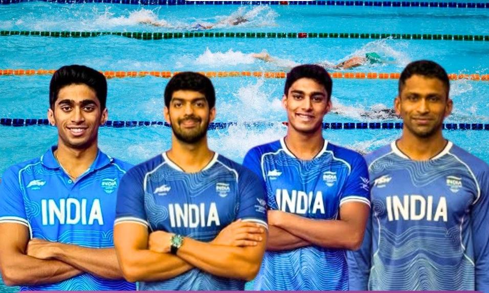 CWG 2026: Indian Men's 4x200 Freestyle Relay Team Qualifies For Final