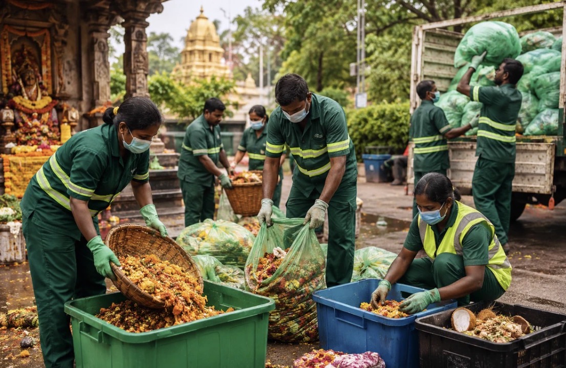 CMC Processes 783 Kg of Religious Waste