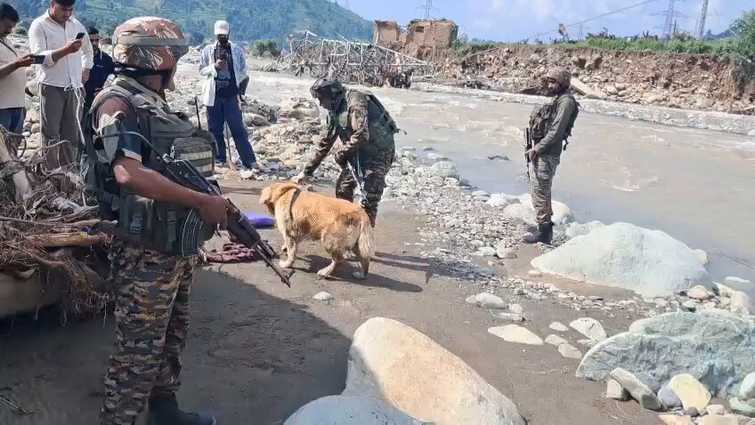 Army dog squad aids search for missing in J-K floods