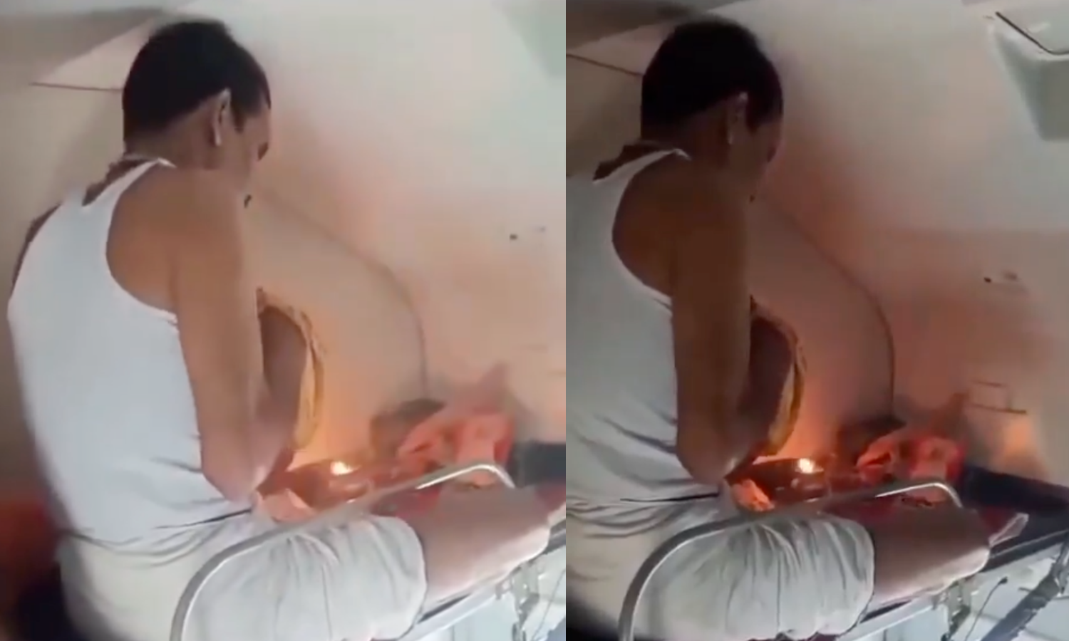 Man Performs Puja With Lit Oil Lamp in AC Train Coach, Video Triggers Debate