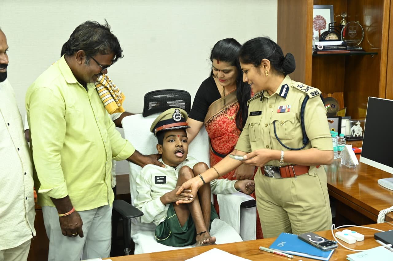 Specially-Abled Youth’s Wish Fulfilled at Police HQ