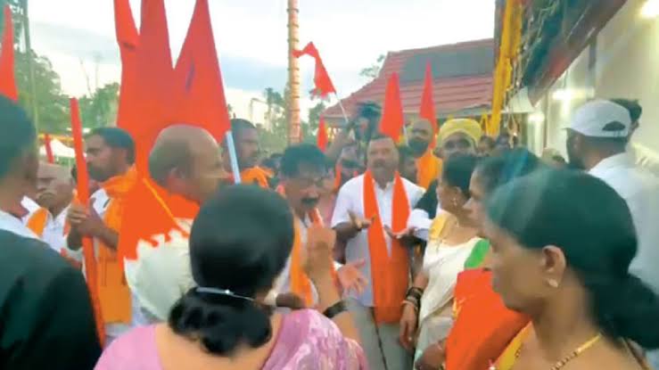 Chadar Spread In Temple Sparks Protest In Kodagu