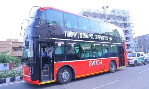 Tirupatis Rs 2.35 Crore Double Decker Bus Trapped In Political Crossfire Tirupatis Rs 2.35 Crore Double Decker Bus Trapped In Political Crossfire