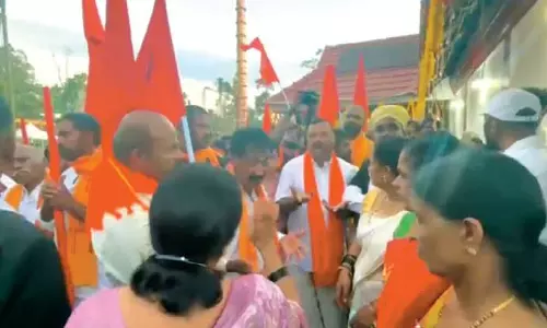 Chadar Spread In Temple Sparks Protest In Kodagu Chadar Spread In Temple Sparks Protest In Kodagu