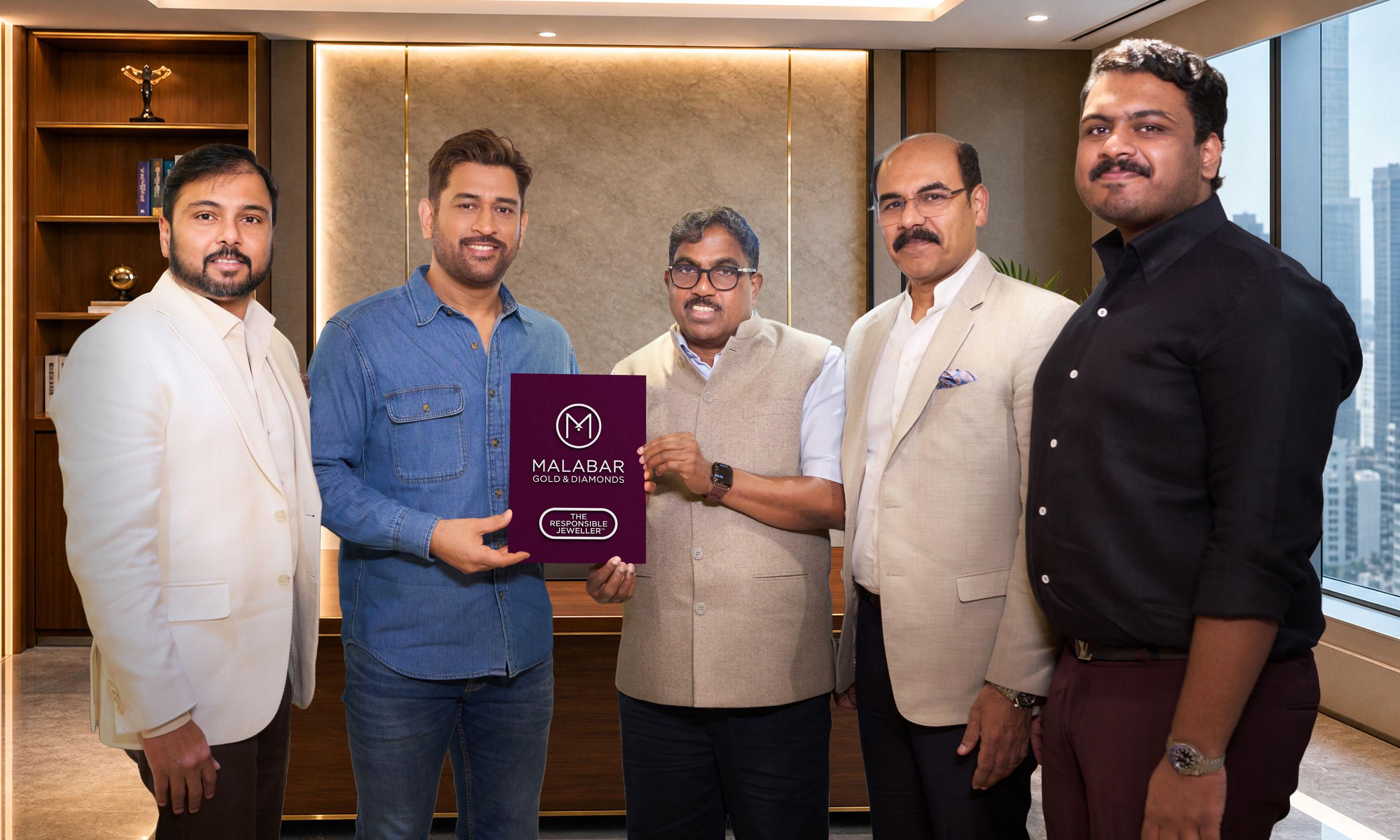 MS Dhoni Joins Malabar Gold & Diamonds as Brand Ambassador
