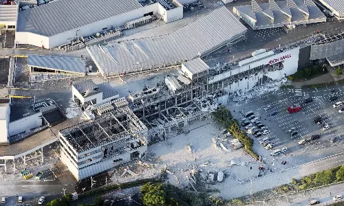 Shopping Mall Collapses in Japan Quake, Dozens Feared Trapped