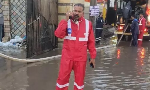 JCP Traffic Appeals City Residents To Remain Alert During Rain; Inspects Waterlogging Points JCP Traffic Appeals City Residents To Remain Alert During Rain; Inspects Waterlogging Points