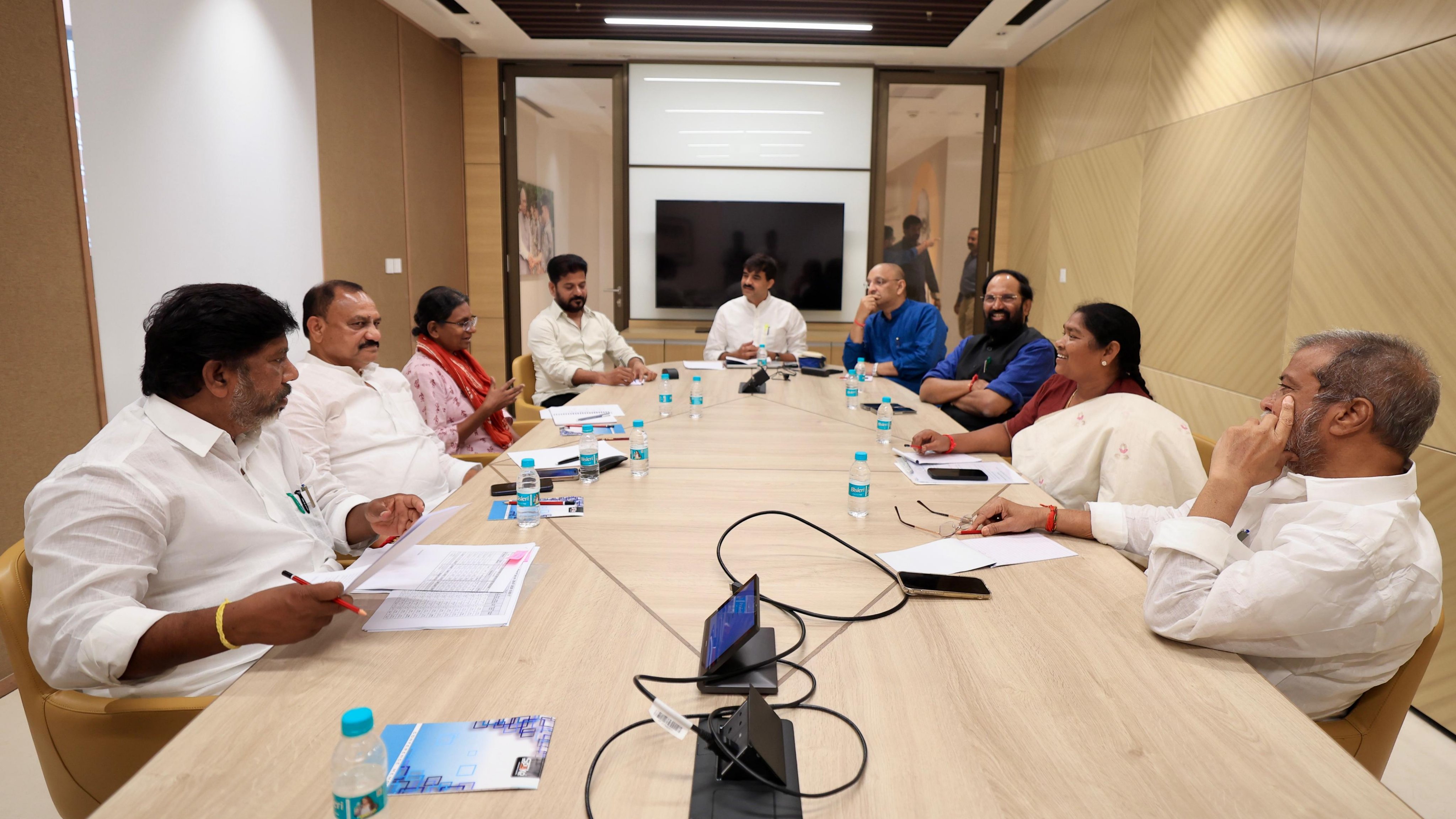 TPCC Coordination Meeting Underway in Delhi; Revanth, Ministers Attend
